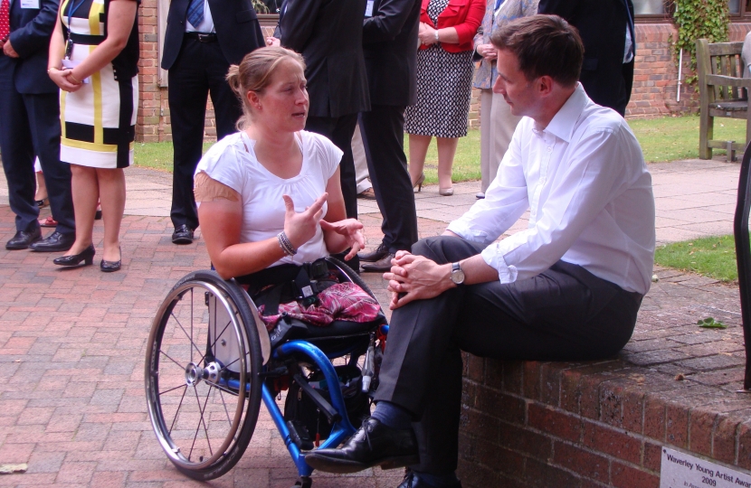Jeremy and gold medal winning paralympian Rachel Morris