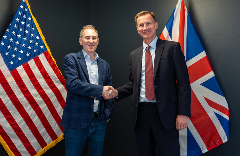 Chancellor Jeremy Hunt visits Amazon in Seattle and meets with staff and Global CEO Andy Jassy.