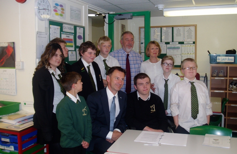 Jeremy meets the Student Council at The Abbey School 