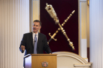 Chancellor Jeremy Hunt attends the Mansion House pension summit