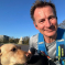 Jeremy Hunt MP training for the London Marathon with his dog Poppy.