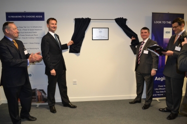 Jeremy Hunt MP Opening Aegis Data Centre in Godalming 