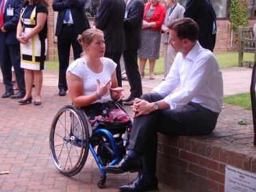 Jeremy and gold medal winning paralympian Rachel Morris